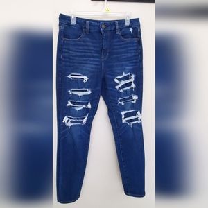 American Eagle Curvy High Waisted Distressed  Jegging Size 12 Regular